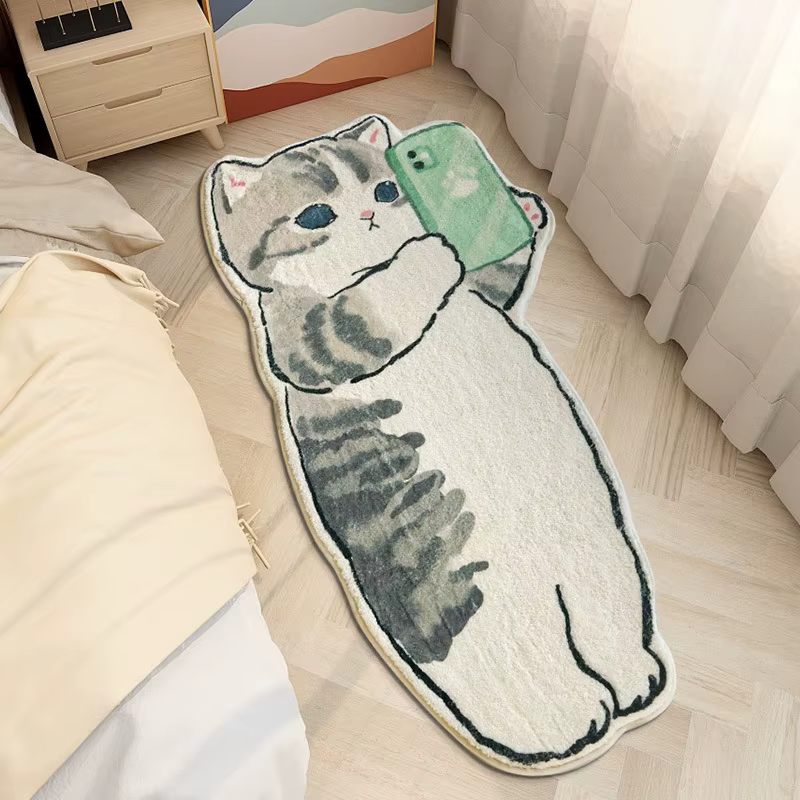 Tapis de chevet antidérapant pour chambre à coucher