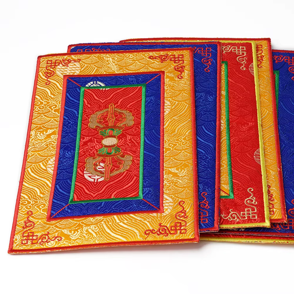 Tapis de Table décoration de la maison broderie bouddhiste tibétain Tangka tissé isolation thermique antidérapant