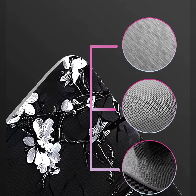 Tapis de Souris en Verre Jane Anime Animation Minimaliste, Tapis de Bureau Amélioré en Verre Trempé, Accessoires de Gaming Personnalisés pour le Bureau