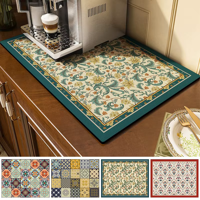 Tapis de séchage absorbant pour cuisine