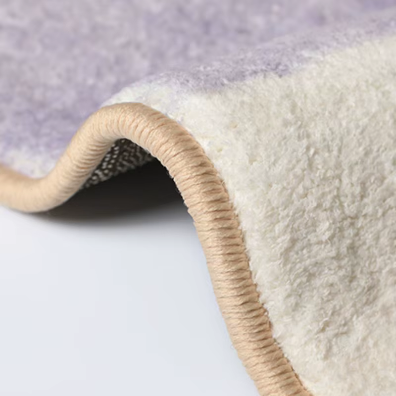 Tapis en peluche de style français pour la décoration de chambre à coucher