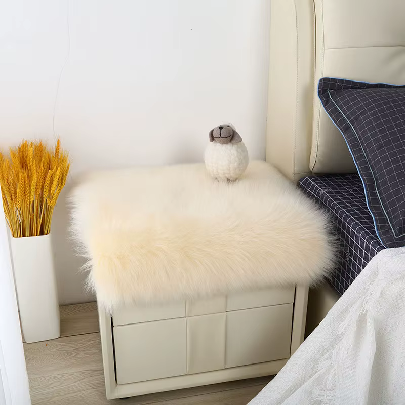 Tapis doux et moelleux en fausse fourrure