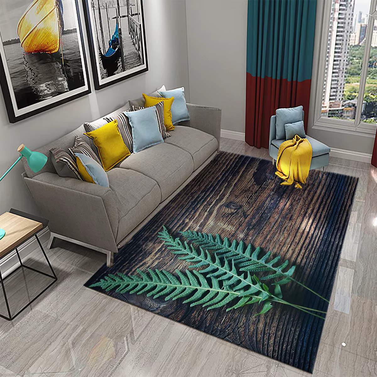 Tapis 3D en Cuir oral elu de Palmier