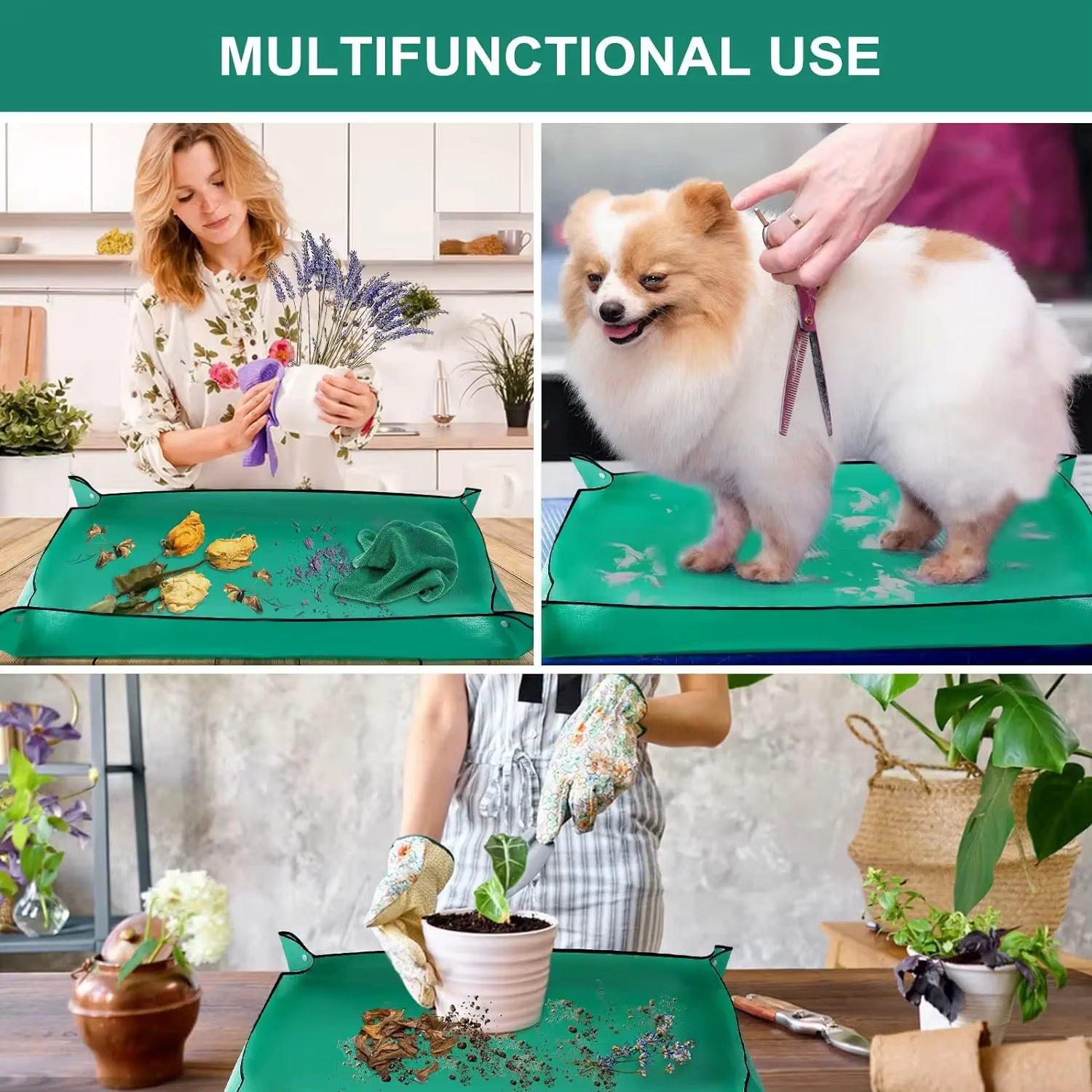 Tapis de jardinage pliable et réutilisable