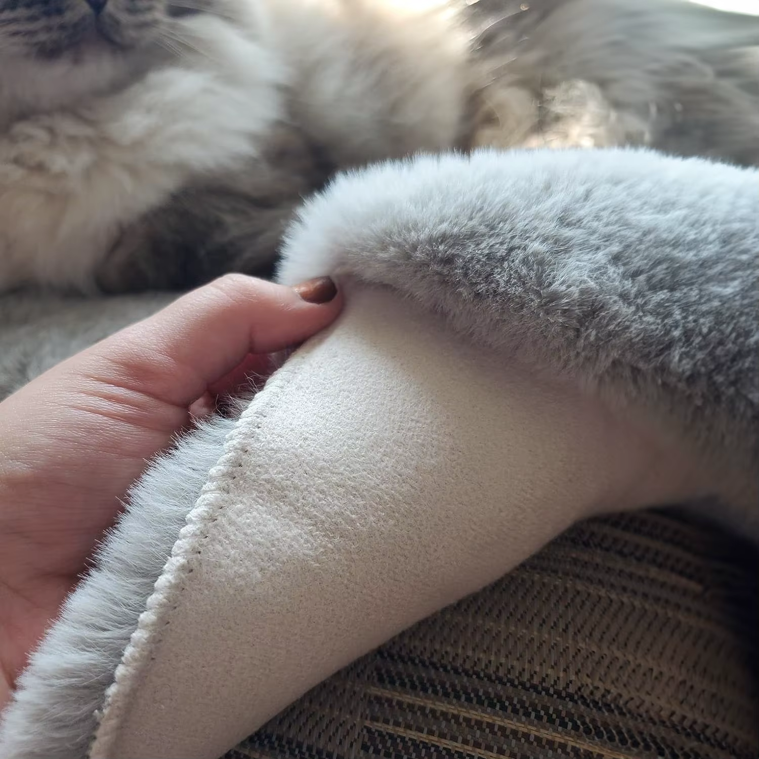 Tapis personnalisés en fausse fourrure de lapin