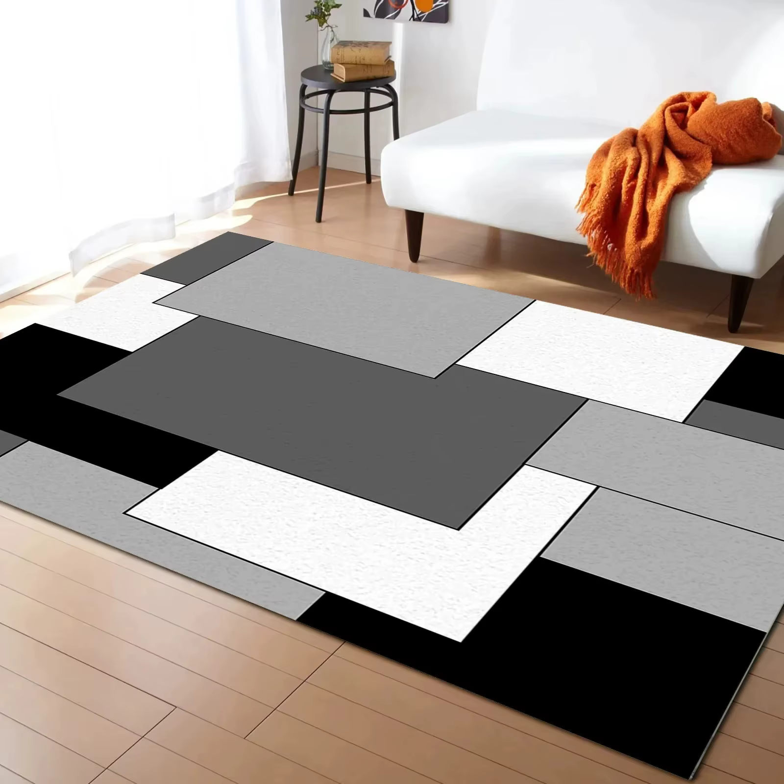 Tapis de Sol Géométrique Coloré