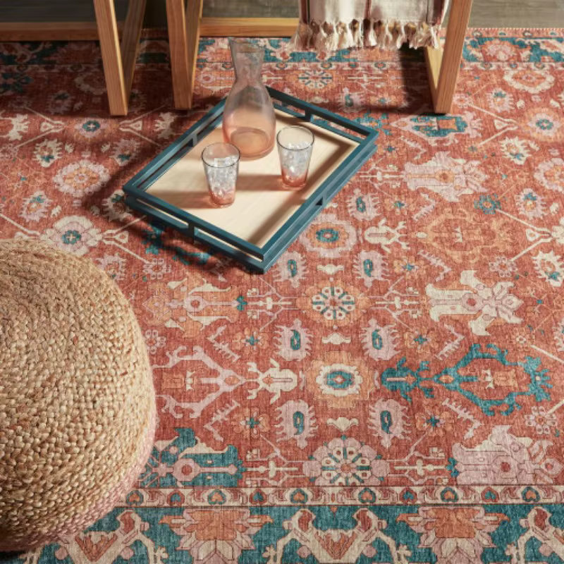 Tapis Vintage antidérapant pour décoration de salon européen
