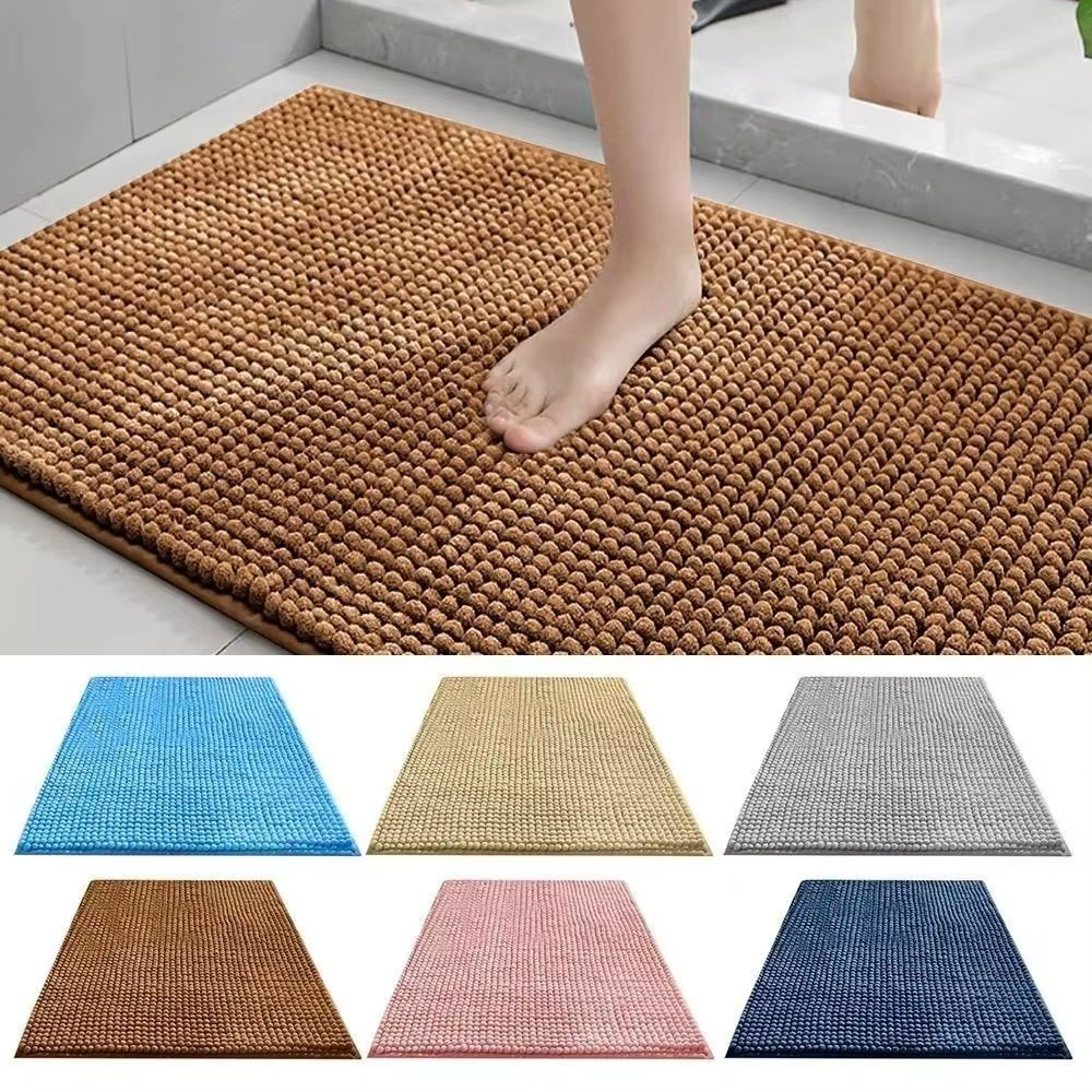 Nouveau 40*60 cm tapis de bain Chenille Anti moule anti-dérapant