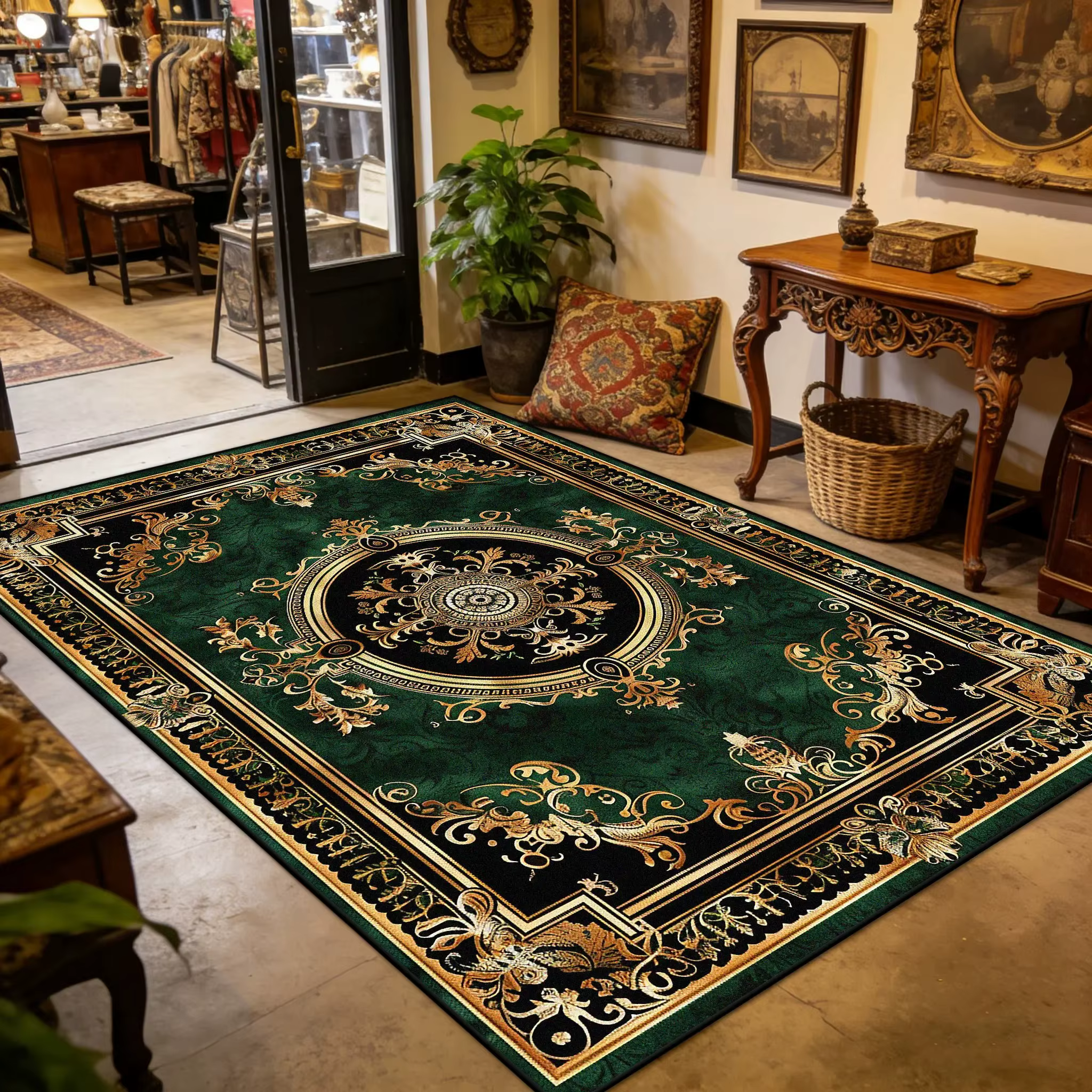 Tapis de luxe de grande surface pour salon