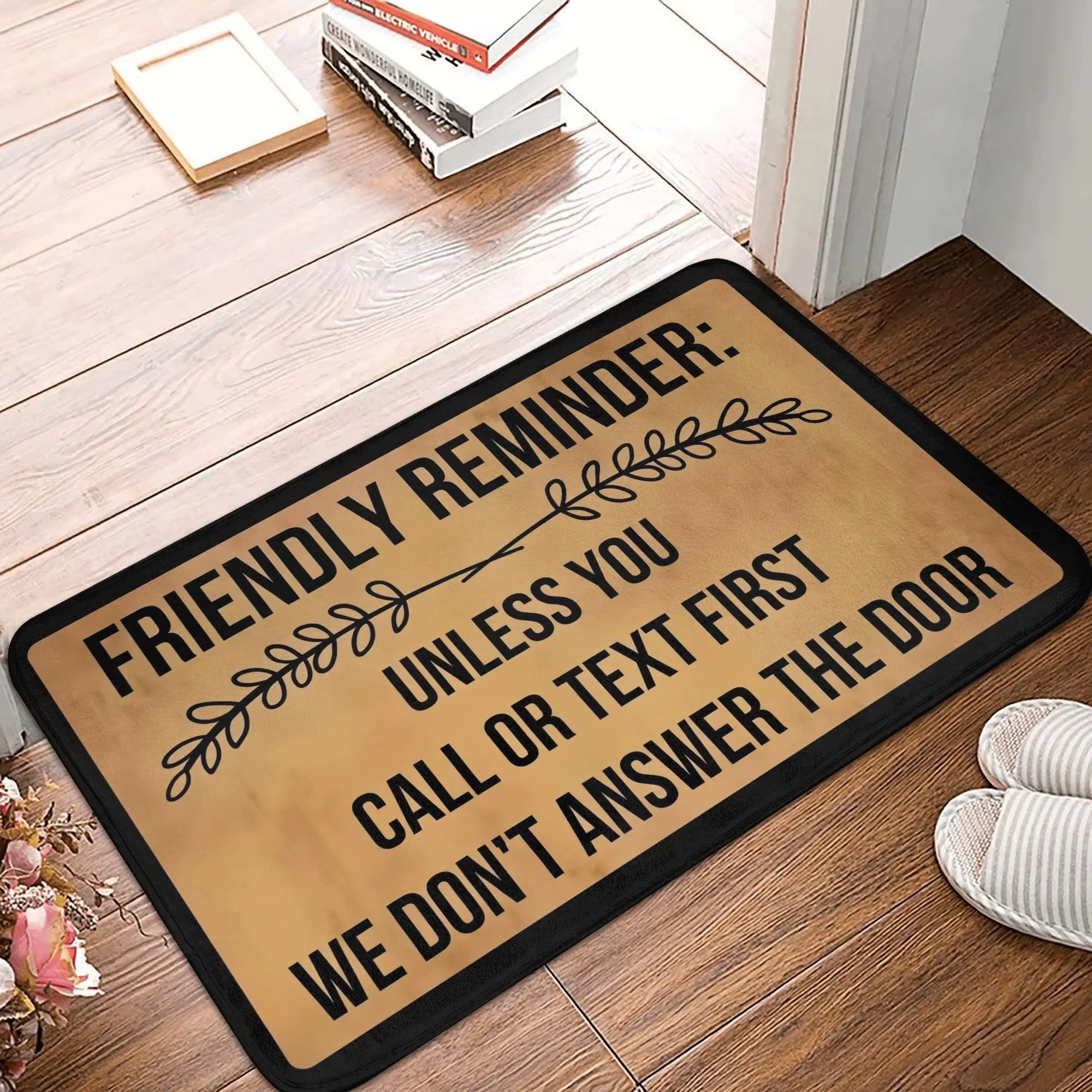 Tapis d'entrée amusant