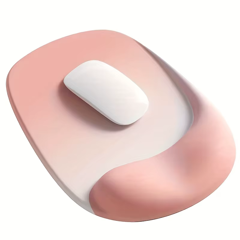Tapis de souris ergonomique avec support de poignet en gel, antidérapant, parfait pour les ordinateurs portables et de bureau, idéal pour le bureau et les joueurs