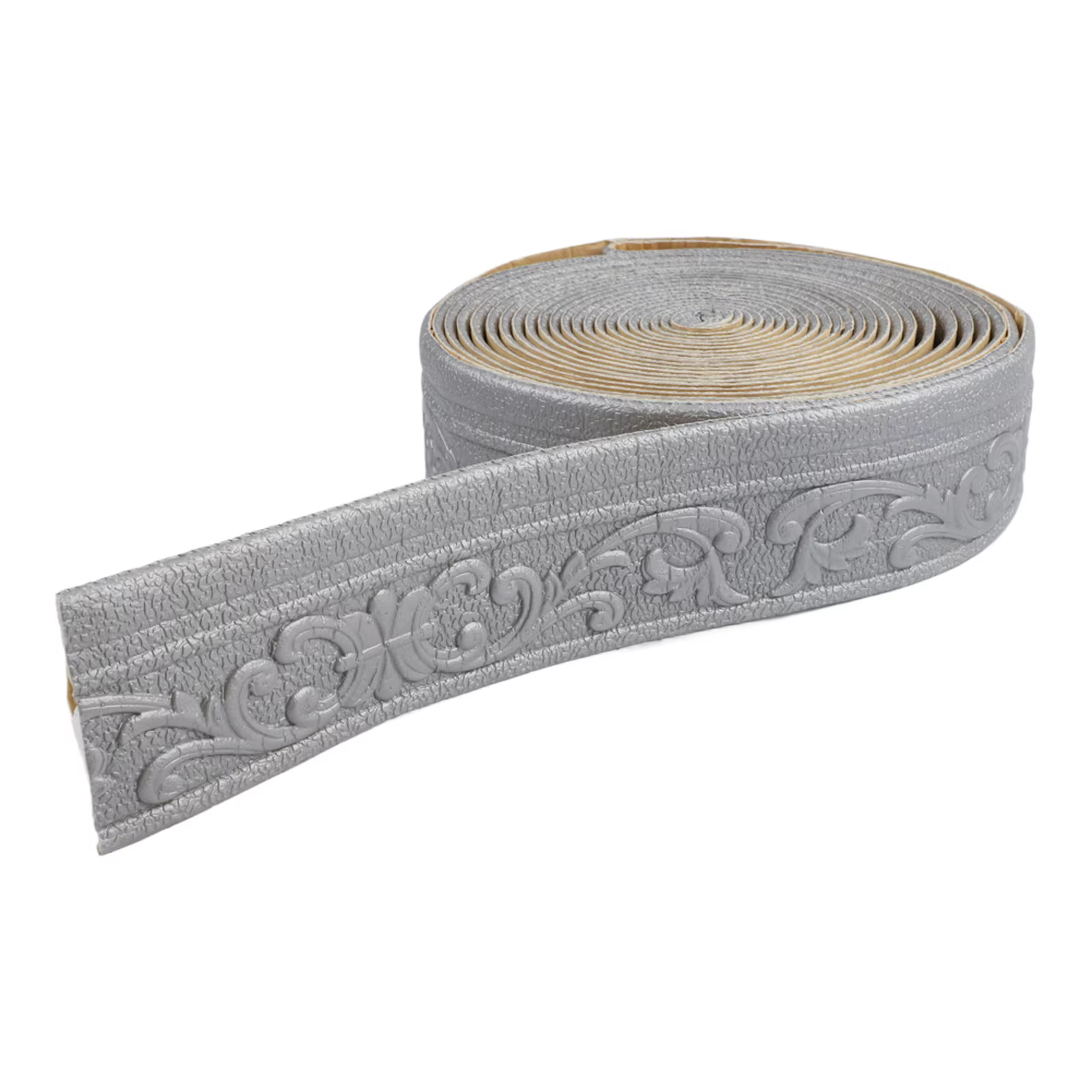 Bordure murale autocollante flexible 10m x 8cm en mousse XPE 3D, revêtement mural imperméable pour plafond, cadre de porte et lignes décoratives.