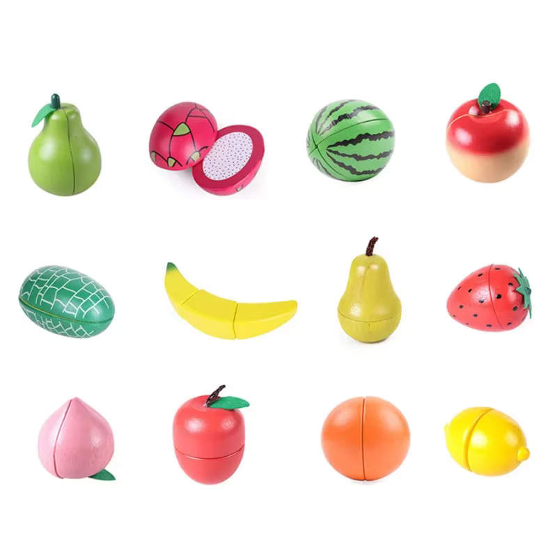 Cuisine en bois semblant jouer jouet Simulation fruits légumes nourriture jeu de coupe faux oeuf classique enfants jeu de rôle Montessori jouets