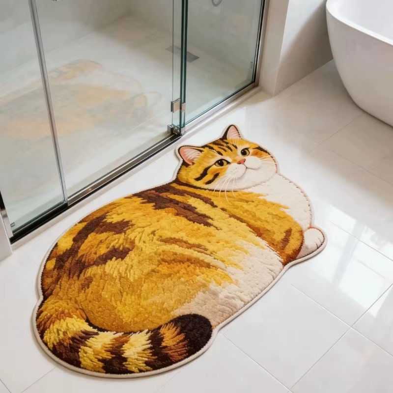 Tapis en peluche doux et moelleux pour chambre à coucher