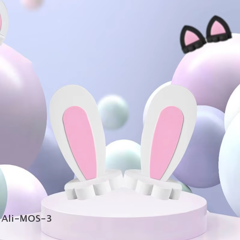 【S】 Décoration de toit de voiture Modification de voiture personnalité dessin animé mignon extérieur de voiture oreilles de lapin décorations d'oreille de chat 1 paire