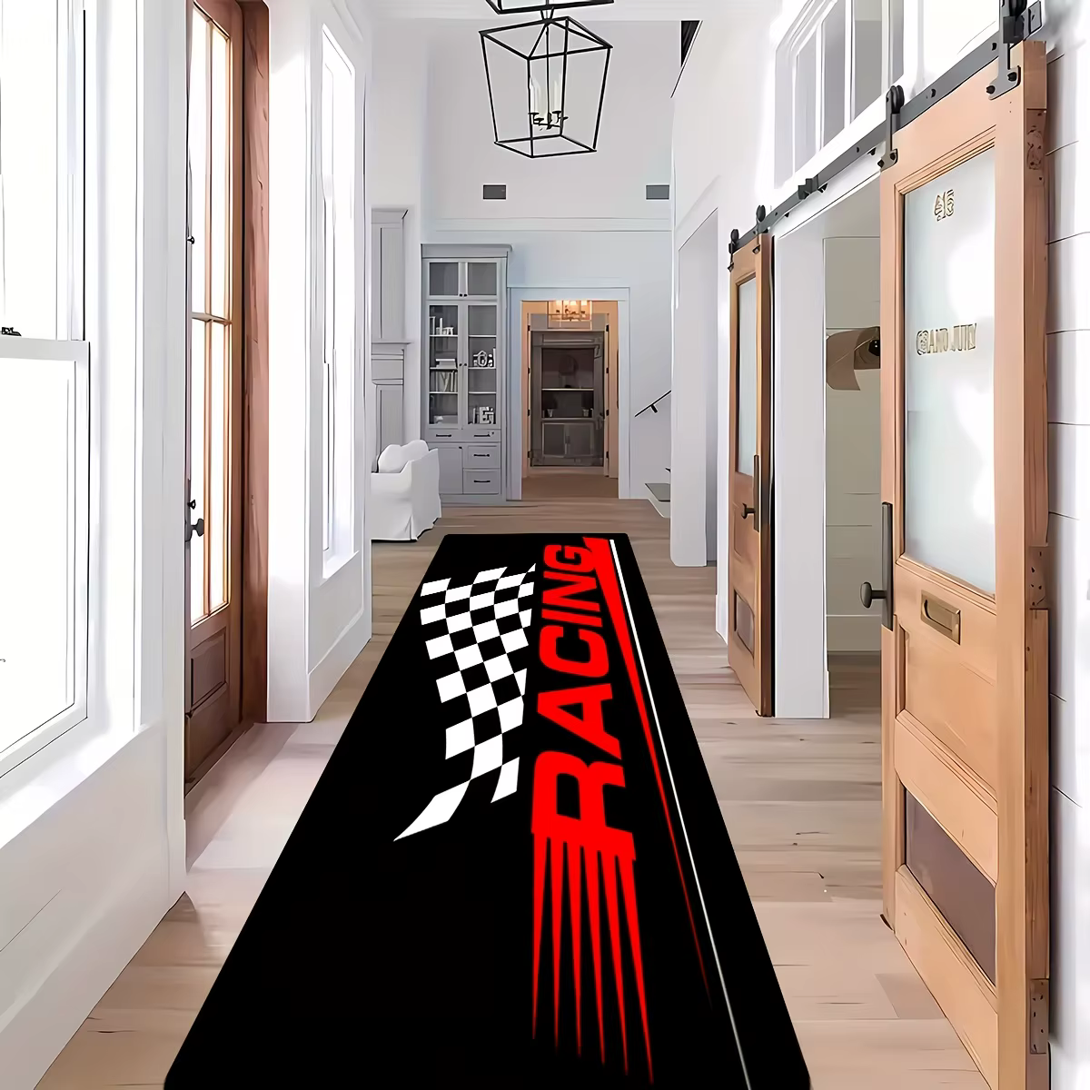Tapis sur le thème VIKAMA Racing pour salles de jeux
