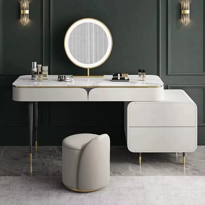 Chambre à coucher luxe vanité Table tiroir élégant maison maquillage vanité Table filles multifonctionnel Comoda Pra Quarto commodes