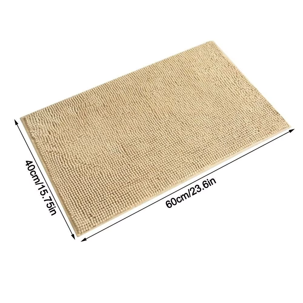 Nouveau 40*60 cm tapis de bain Chenille Anti moule anti-dérapant