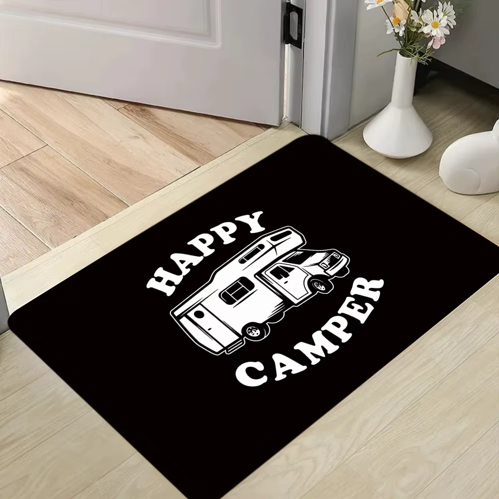 Charmant tapis sur le thème Happy Camper RV