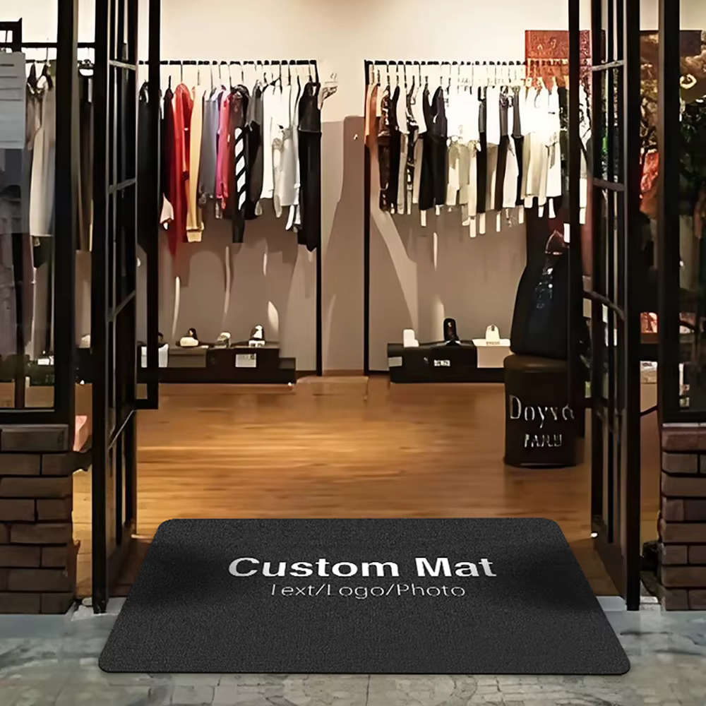 Paillasson personnalisé tapis de bienvenue antidérapant pour immeuble de bureaux entrée boutique restaurant hôtel bar