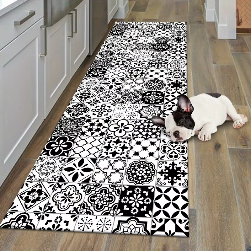 Tapis à motif Floral géométrique