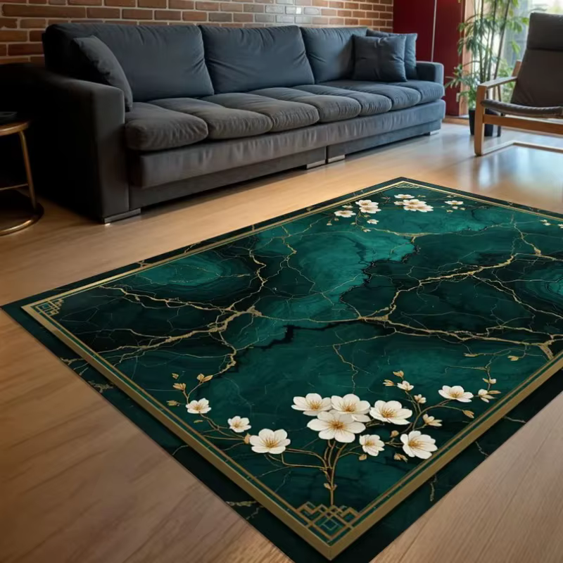 Tapis à motif de marbre