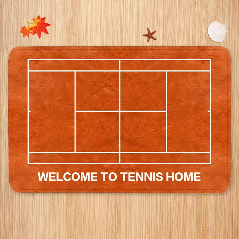 Tapis de porte de cour de tennis non ald