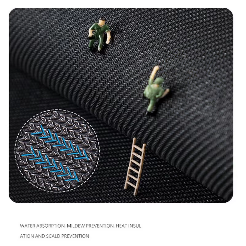 Tapis égouttoir vert rétro pour comptoir de cuisine