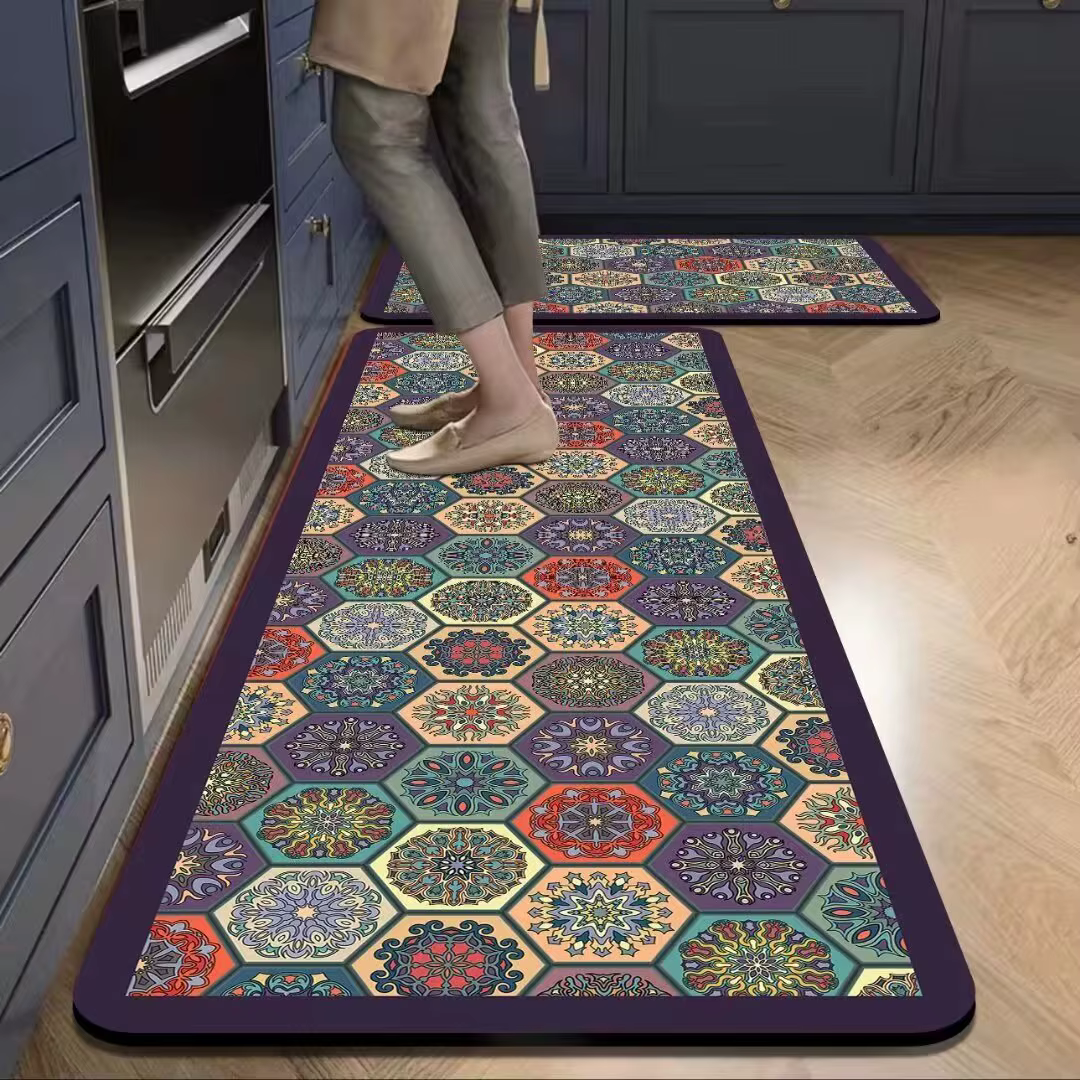 Tapis à motifs mosaïques de style américain