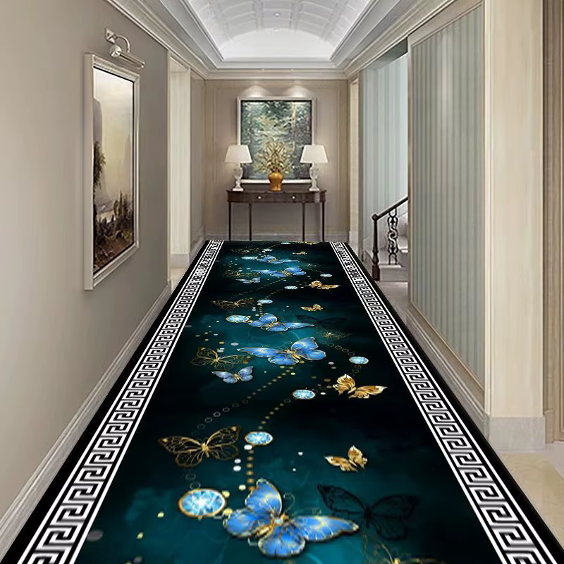 Tapis de couloir de style bohème de luxe