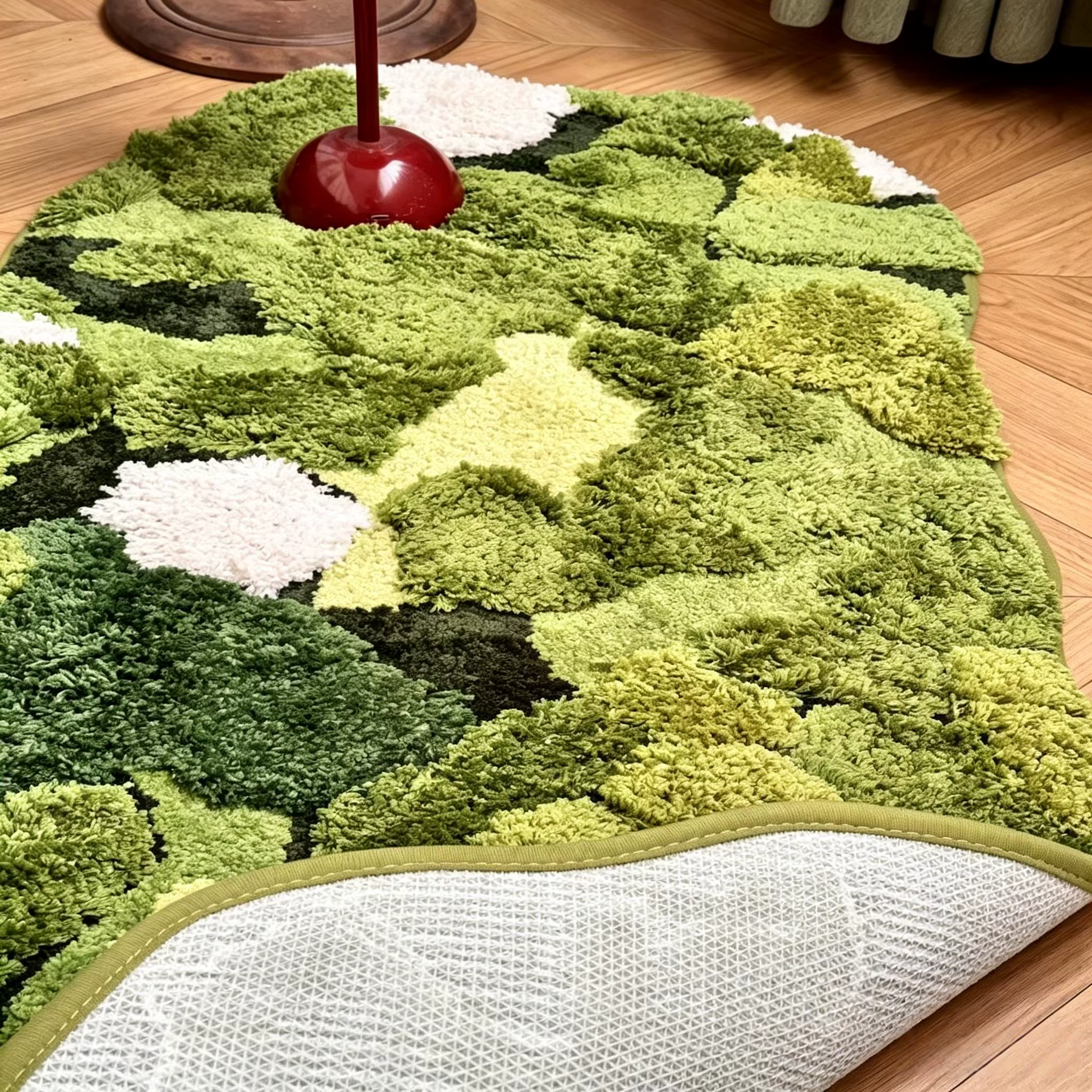 Tapis de chevet en mousse forestière