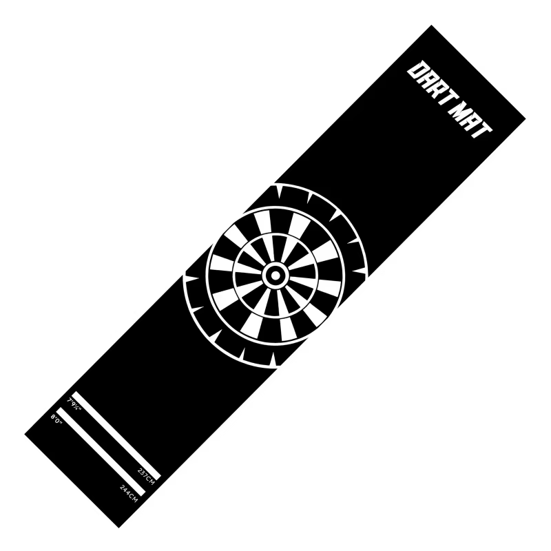 Tapis de jeu de fléchettes avec ligne de lancer standard, tapis de sol long antidérapant pour salle de jeu de fléchettes, bar, décoration intérieure, tapis de sol, paillasson d'entrée
