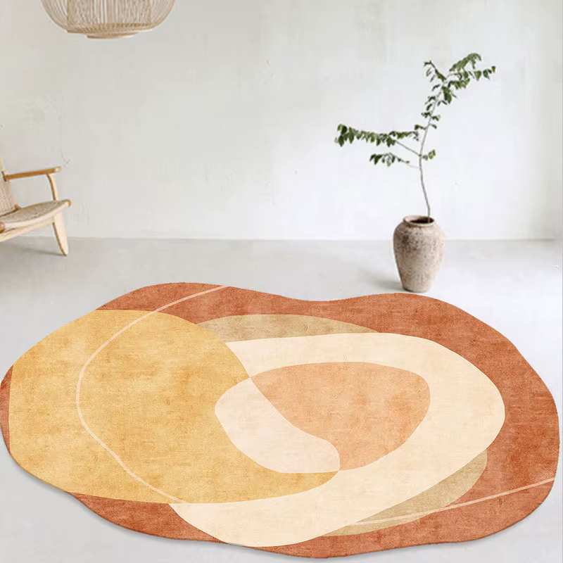 Tapis irréguliers d'art créatif pour chambre à coucher