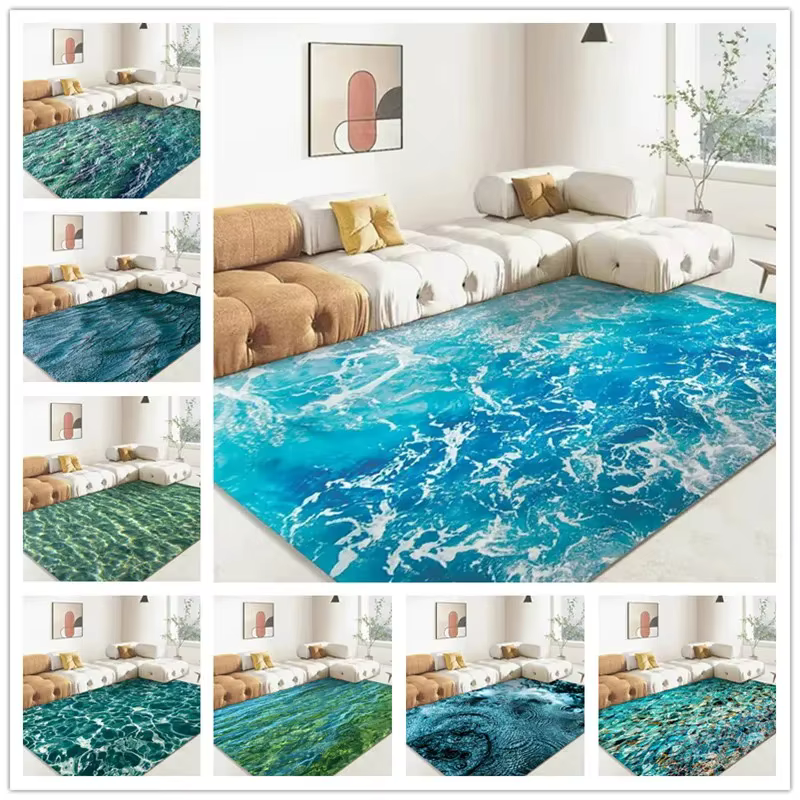 Tapis d'eau de mer océan 3D imprimé