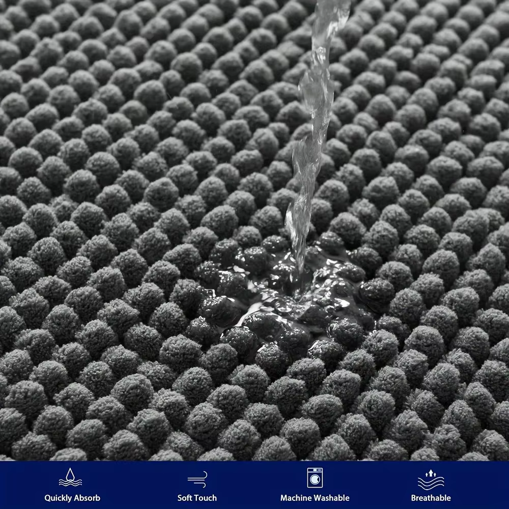 Tapis de bain épais d'angle circulaire