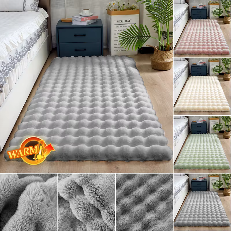 Tapis en peluche lapin