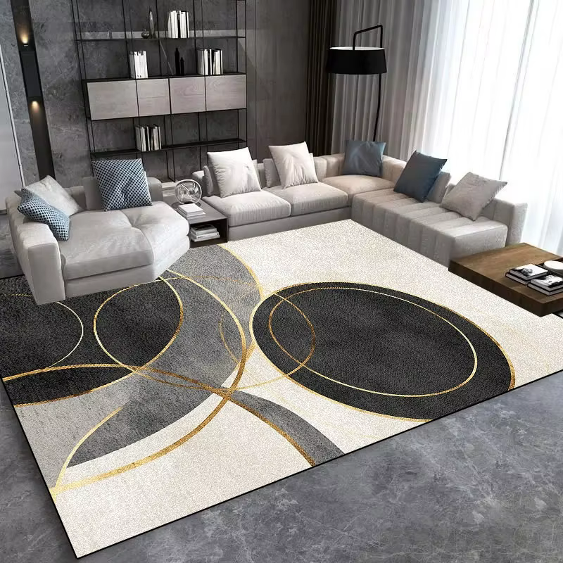 Grand tapis de luxe léger et moderne
