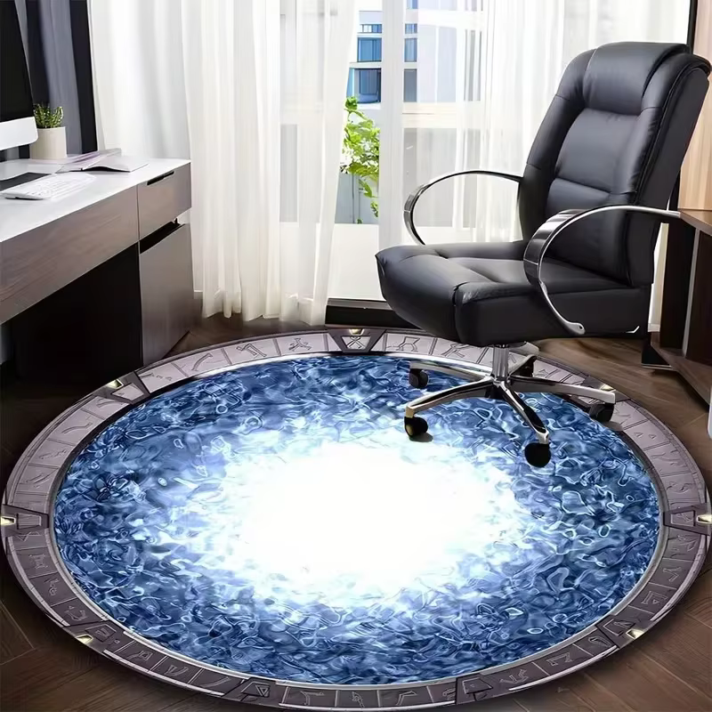 Tapis rond Stargate, tapis de film pour salon