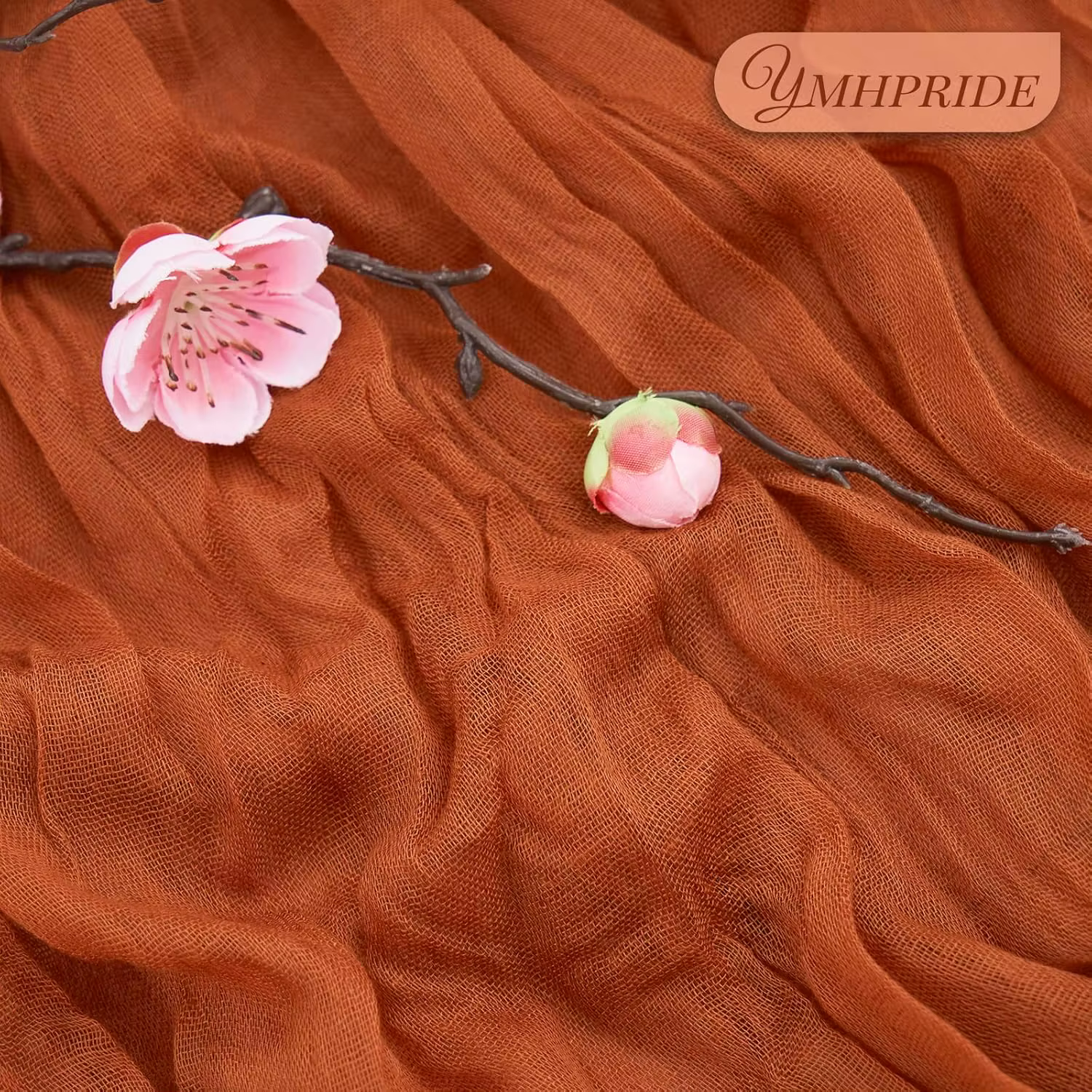Chemin de Table semi-transparent en terre cuite