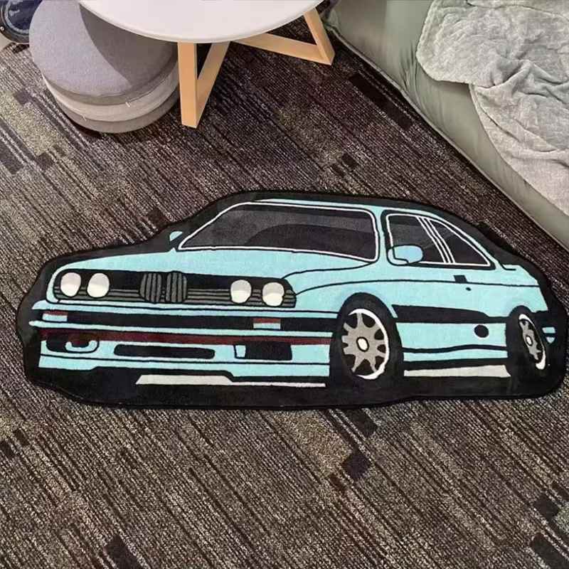 VIKAMA Décoration de chambre pour garçon : forme de tapis