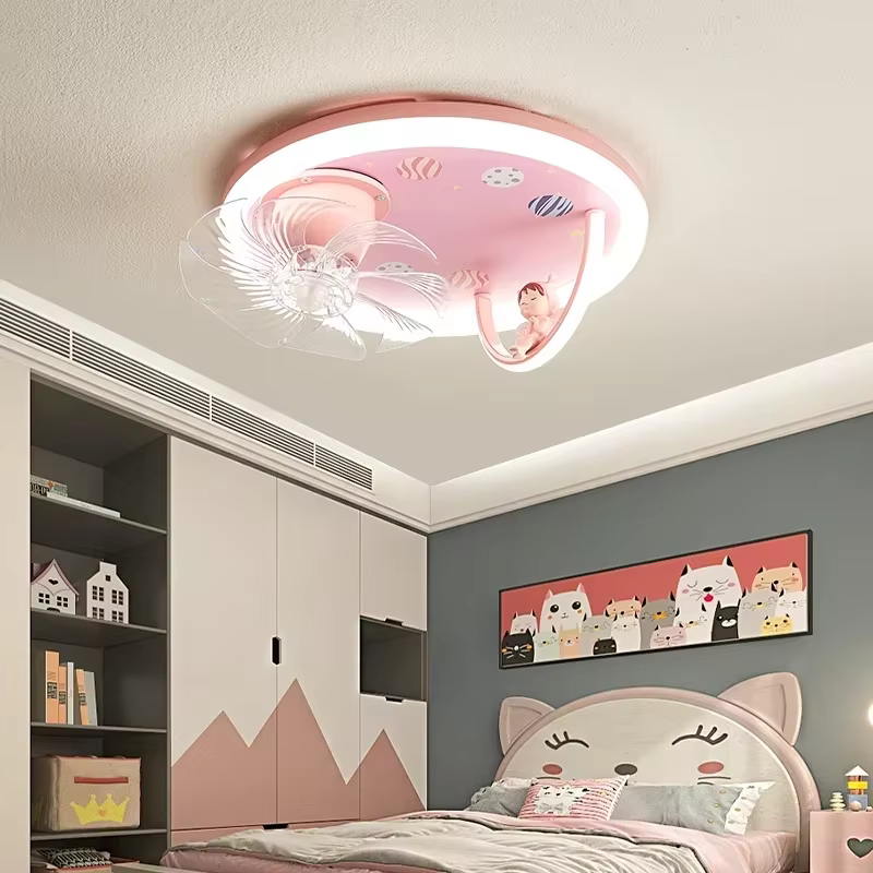 Plafonnier au design de dessin animé créatif pour enfants, lampe d'astronome pour chambre d'enfant, vêtements de chambre d'enfant, garçons et filles