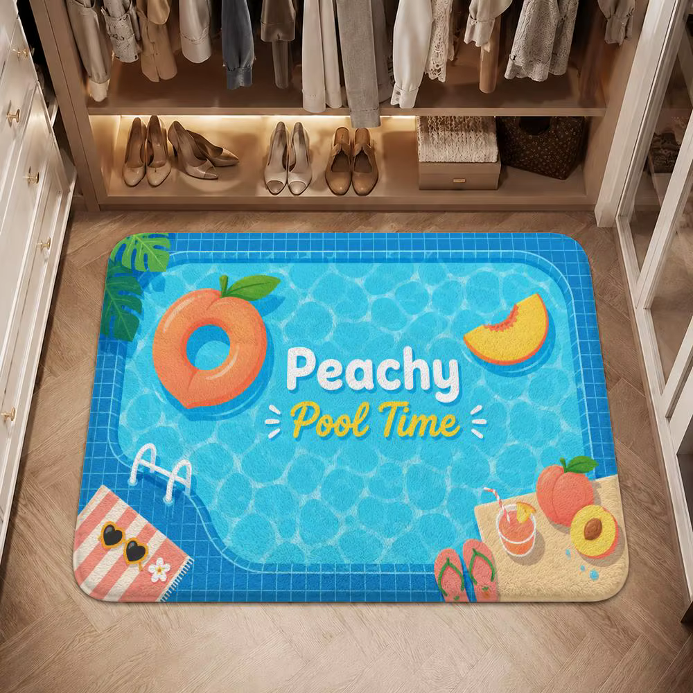 Tapis de sol pour fête au bord de la piscine