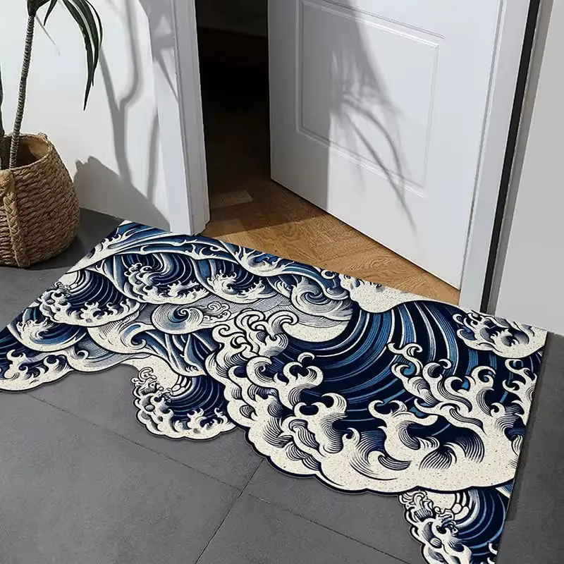 VIKAMA Tapis japonais Great Wave Area