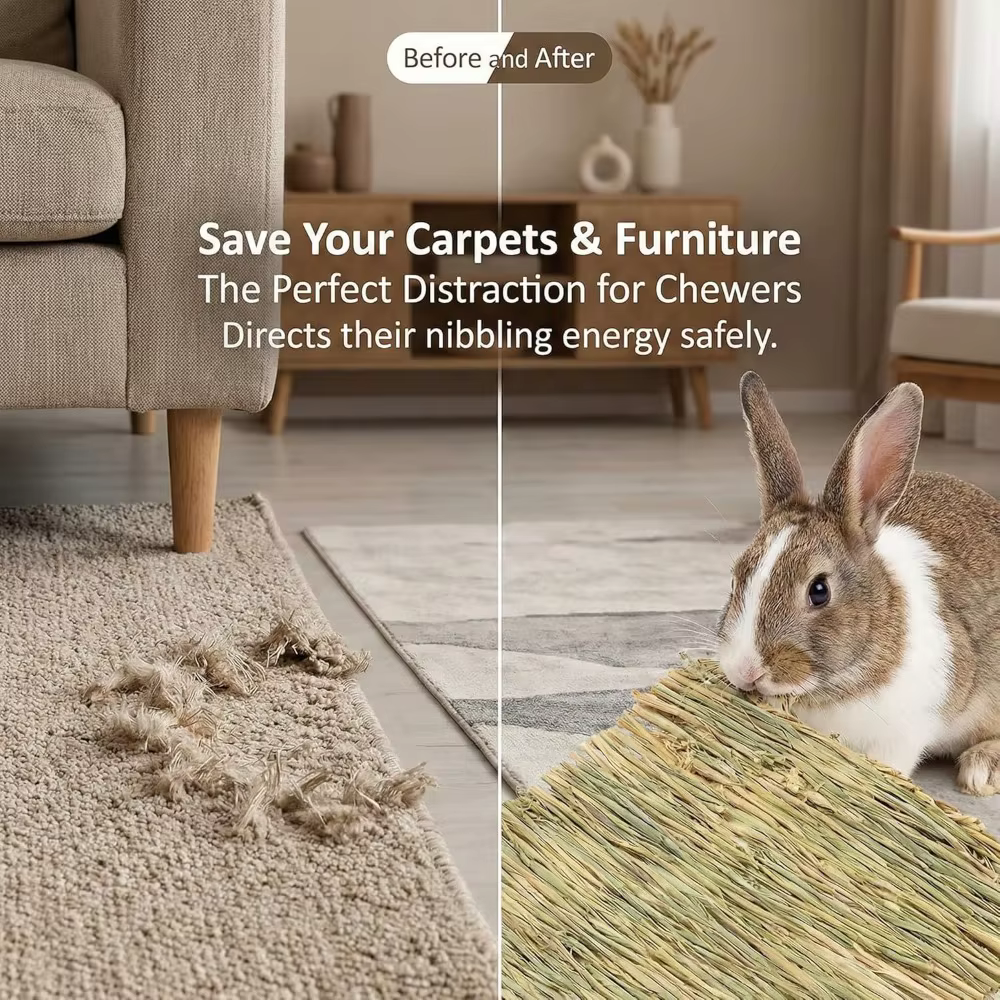 Tapis en herbe pour lapins