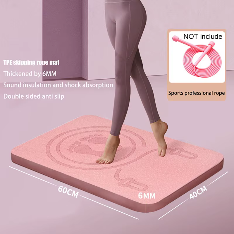 Nouveau tapis de saut à la corde 6MM anti-bruit