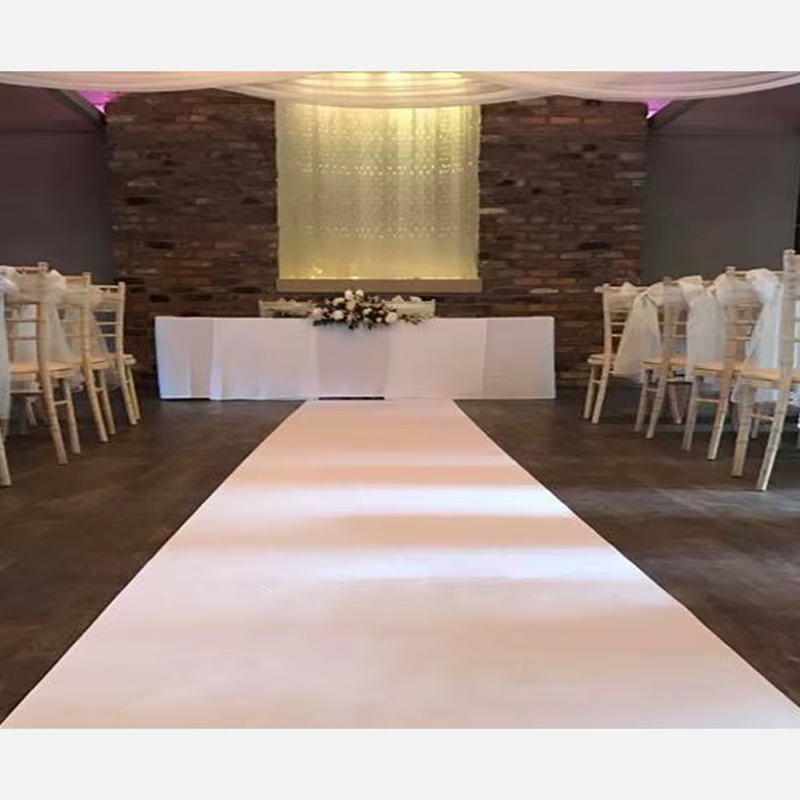 Tapis Antidérapant Blanc pour Décoration de Mariage