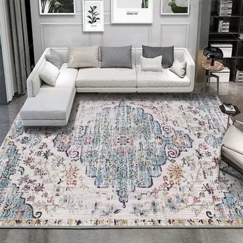 Tapis persan vintage pour salon, tapis non ald lavables, grand tapis de chevet, décor de salon et de chambre à coucher, style ancien, 200x300