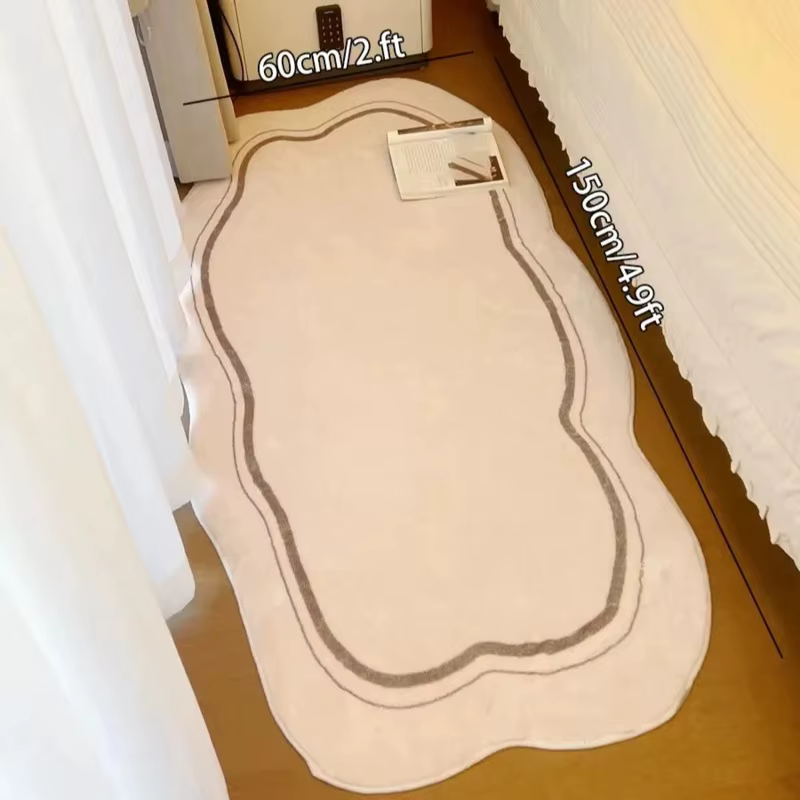 Tapis VIKAMA moderne et simple en forme de nuage irrégulier pour salon