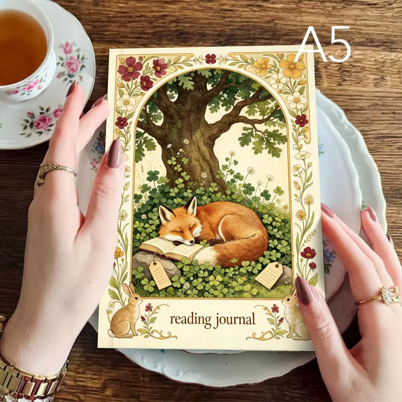 Journal de lecture A5, pour les amateurs de livres, 52 modèles de commentaires de livres, pour enregistrer les notes de lecture et les citations de livres, cadeau éducatif idéal pour les lecteurs