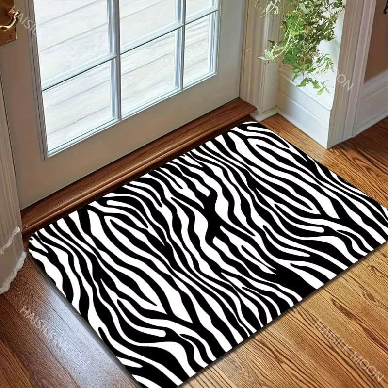 Tapis classique imprimé zèbre